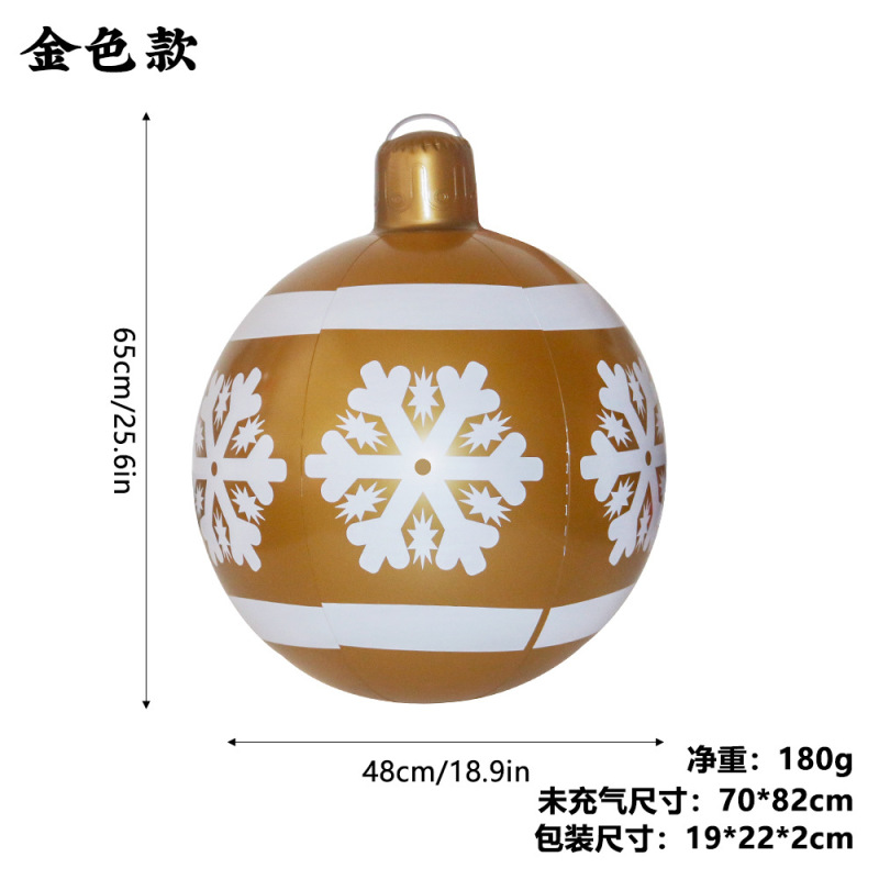 クリスマスサンタクロース装飾バルーン PVC製スノーボール ショッピングモール屋外装飾用インフレータブルバルーン|undefined