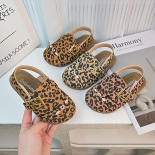 Van Cahao Girls' Foreign Trade Sandals 2025 Summer New Korean Style Children's Cork Baotou Single-layer Shoes South Korea Birkenneth Shoes
