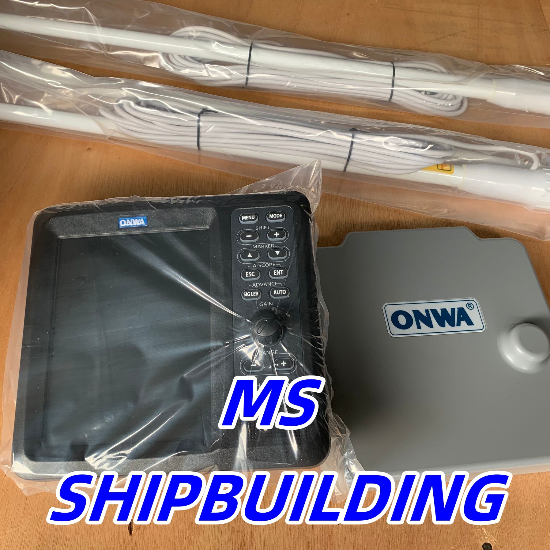 船用渔探仪测深仪onwa安华kfish-7带量鱼大小功能彩色声呐探鱼器