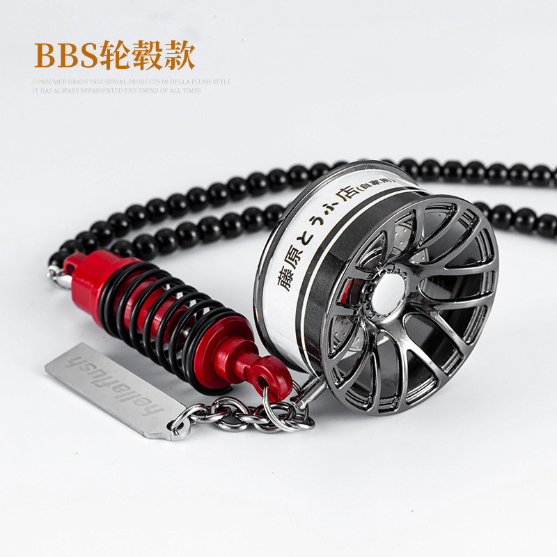 Original de la marca de moda cubo de la rueda del coche colgante del coche TE37BBSAMG modificado cubo de la rueda Del Coche Espejo Retrovisor adornos coche colgante