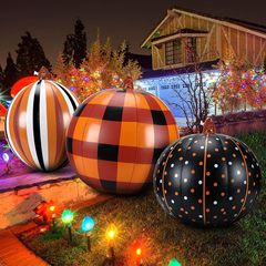 国境を越えた新しいハロウィンインフレータブルカボチャ屋外中庭装飾カボチャランタンオーバルカボチャ小道具装飾品