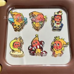 両面レリーフ星人滴油アクリルビーズdiy髪ひもアクセサリー携帯電話チェーンバッグ掛けキーホルダー材料