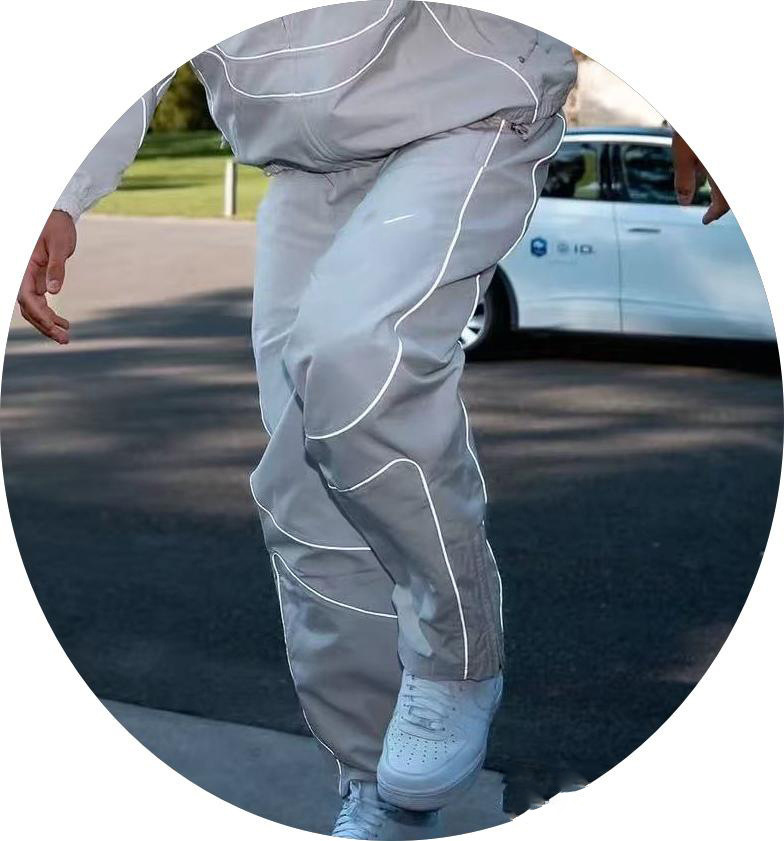Corteiz Alcatraz Pants Reflective Grey