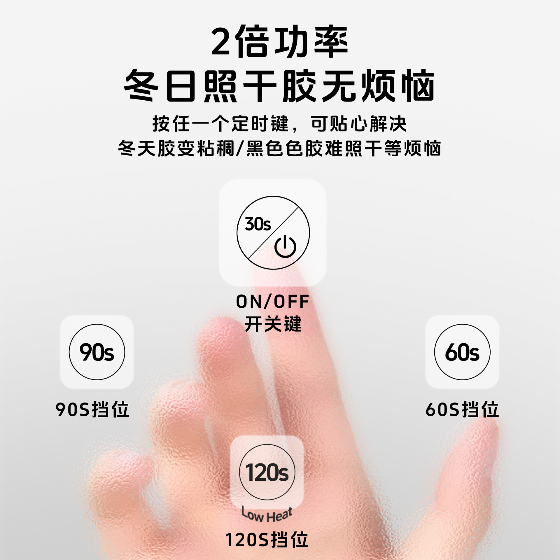 Nueva lámpara para uñas para arte de uñas profesional, lámpara de terapia de luz UV estilo japonés, secador de uñas recargable de alta potencia.