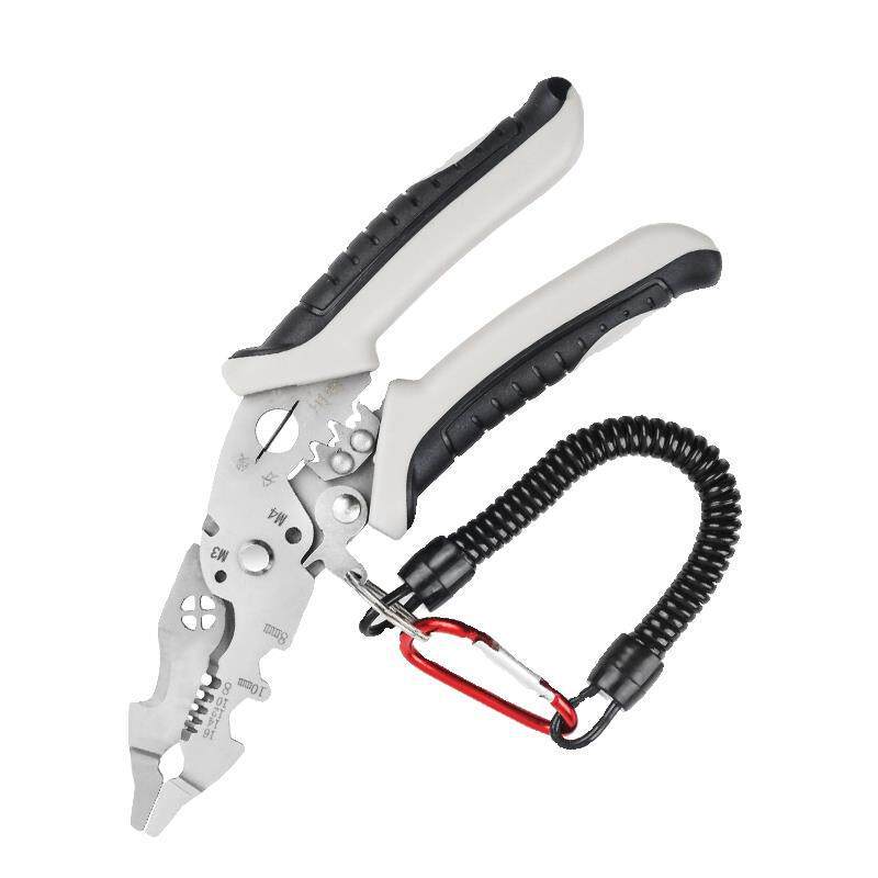 12 en uno multifunción pinza de descascar alambre eléctrico especial herramienta de pinza de corte de alambre codo completo pinza de corte de alambre universal presión