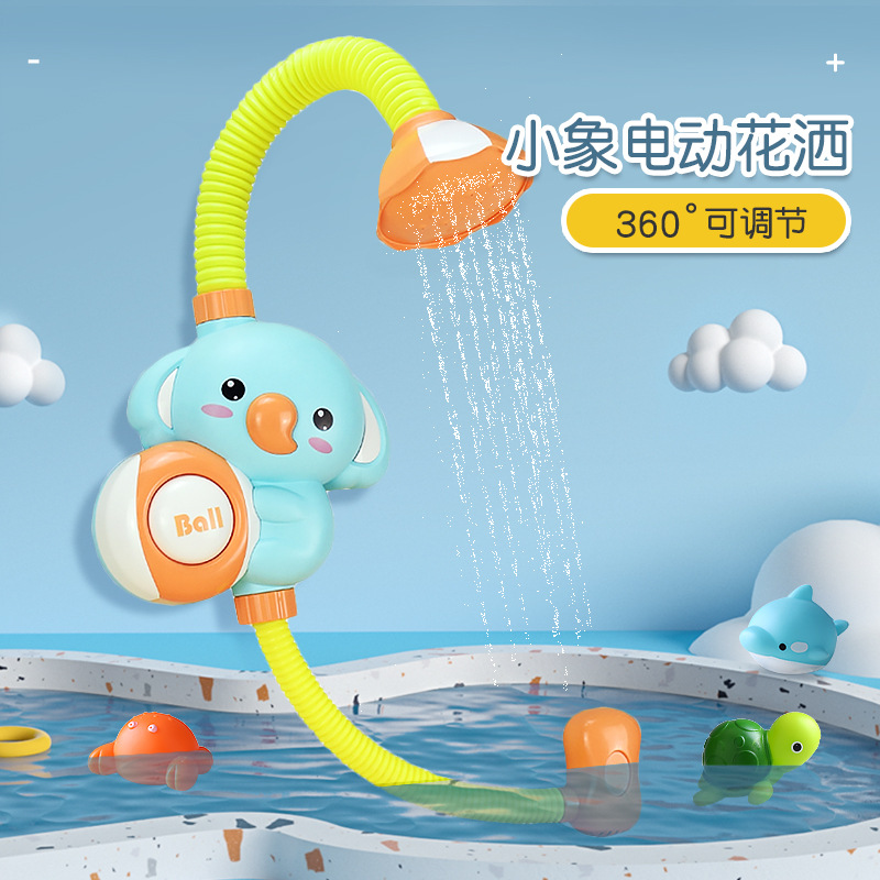 Tiktok Net Red para niños elefante eléctrico ducha agua que absorbe agua pulverizada verano bebé agua jugando baño Baño Juguetes