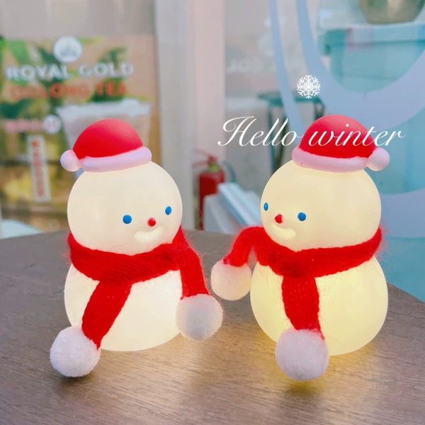 Christmas little snowman/red scarf+hat