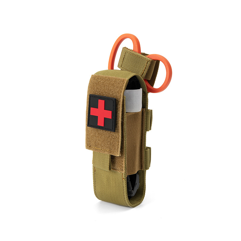 EDC táctico de primeros auxilios bolsa de linterna CAT torniquete al aire libre tijeras bolsa de almacenamiento Portátil Bolsa colgante en stock lot