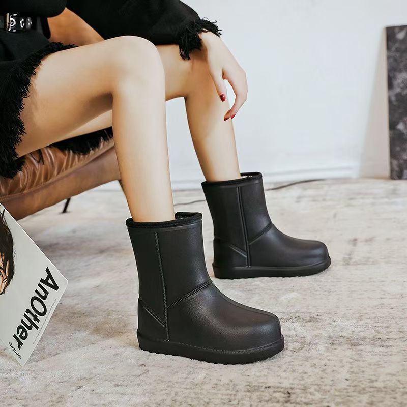 Invierno calentamiento de espuma impermeable zapatos de espuma de algodón a prueba de frío botas de espuma de espuma de espuma espesa EVA botas de mujer clima de lluvia y nieve image 4