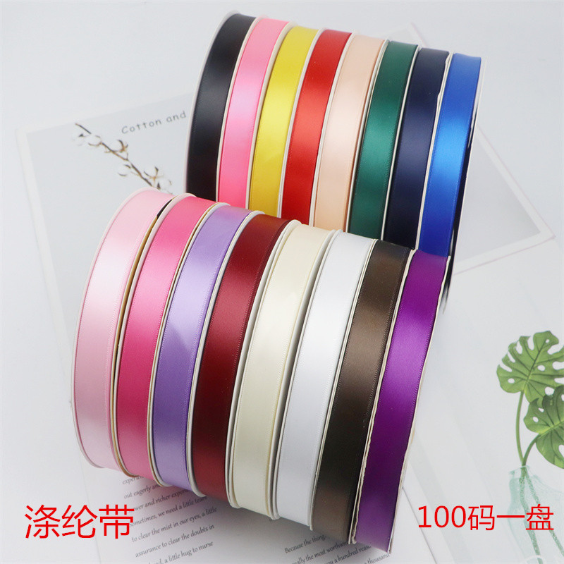 2.5CM 폴리에스테르 벨트 웨딩 쇼핑몰 장식 리본 패브릭 헤어 액세서리 수제 헤드웨어 DIY 포장 리본