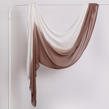 新款双色拼接莫代尔棉包头围巾 休闲女士纱巾厂家批发