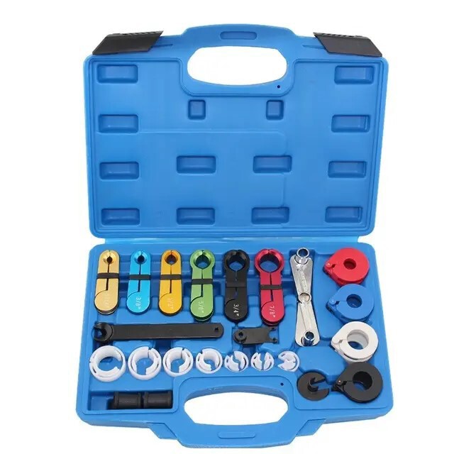 22-Piece Air-Conditioning Oil Pipe Quick Connector Removal Set for All Car Models Toyota Fuel Pipe Remover Tool
