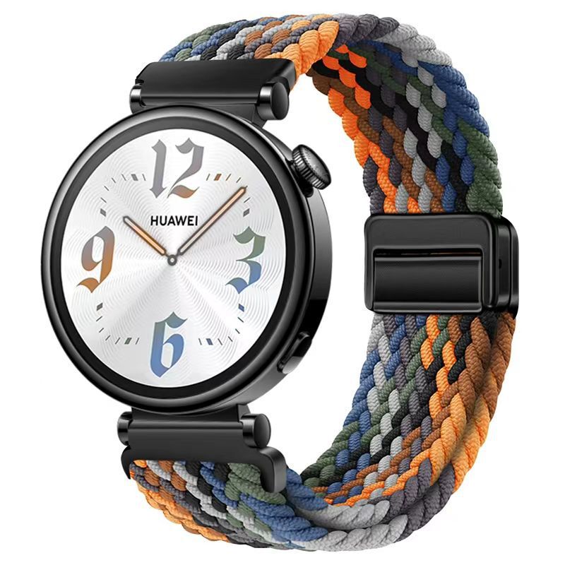 18/20/22mm Suitable for Huawei Gt5Pro Magnetic Watch Strap Gt5 Woven Elastic Watch Strap Gt4 Watch Strap