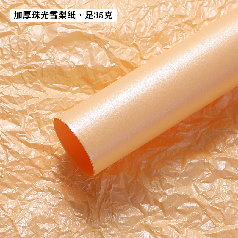 Nuevo papel de pera 70*50cm papel de envolver flores forro base mano amasando papel de algodón papel de envolver flores al por mayor fabricante