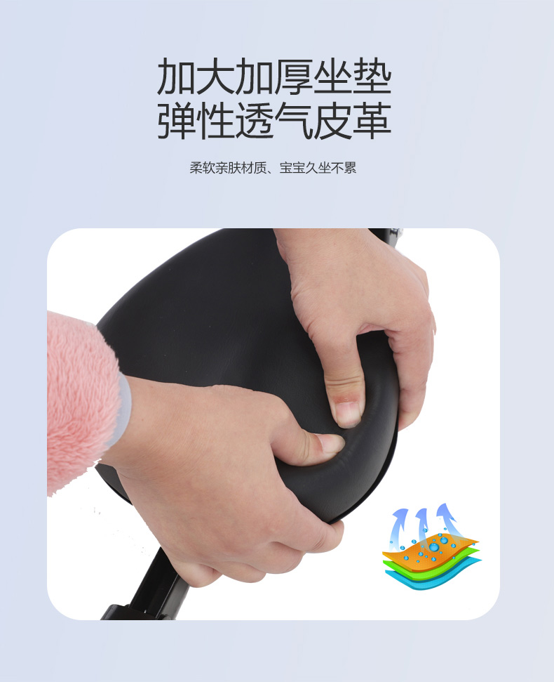 Suitable for Electric Vehicles, Bicycles, Scooters, Children's Front-Mounted Seats, Foldable Electric Bike Child Seats