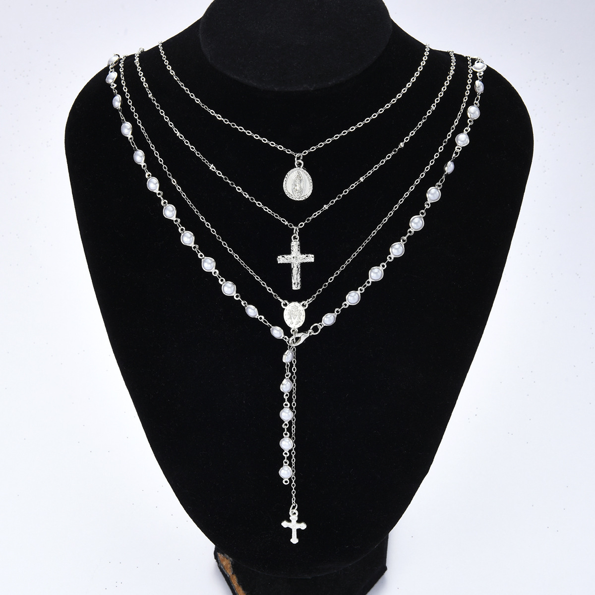 Collar minimalista de capas cadena delicada joya elegancia sutil_voghion.com