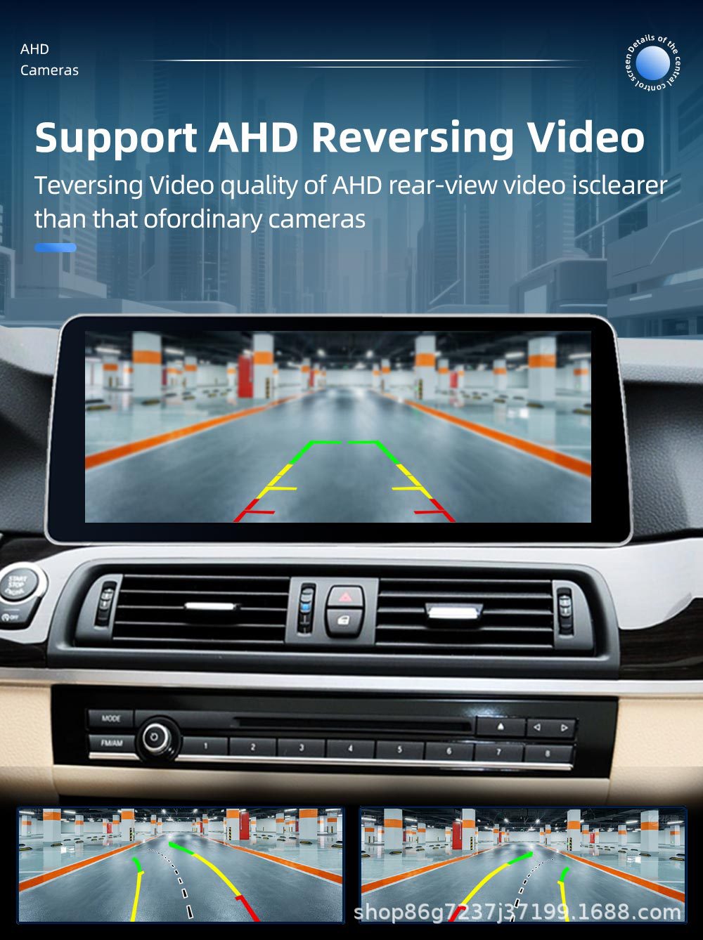 Suitable for Bmw 5 Series F10 12.3inch Car Navigation System, Large Screen Reversing Image, Carplay Bluetooth