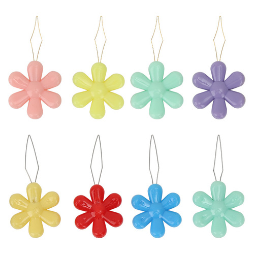 Colorful plum blossom plastic needle threader, sewing machine threading artifact, hand sewing DIY accessories, needle threader for the elderly
