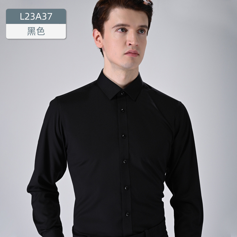 Camisa de Manga Larga de Fibra de Ajenjo para Hombre, Antibacteriana y Sin Planchado image 12