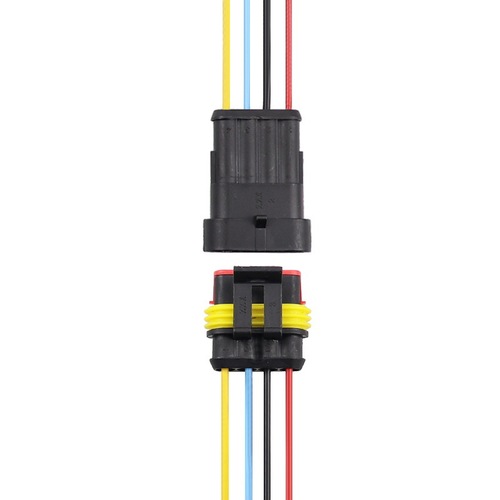 4P 1.5 series HID flame retardant automotive connector waterproof connector automotive connector plug with wire 7cm