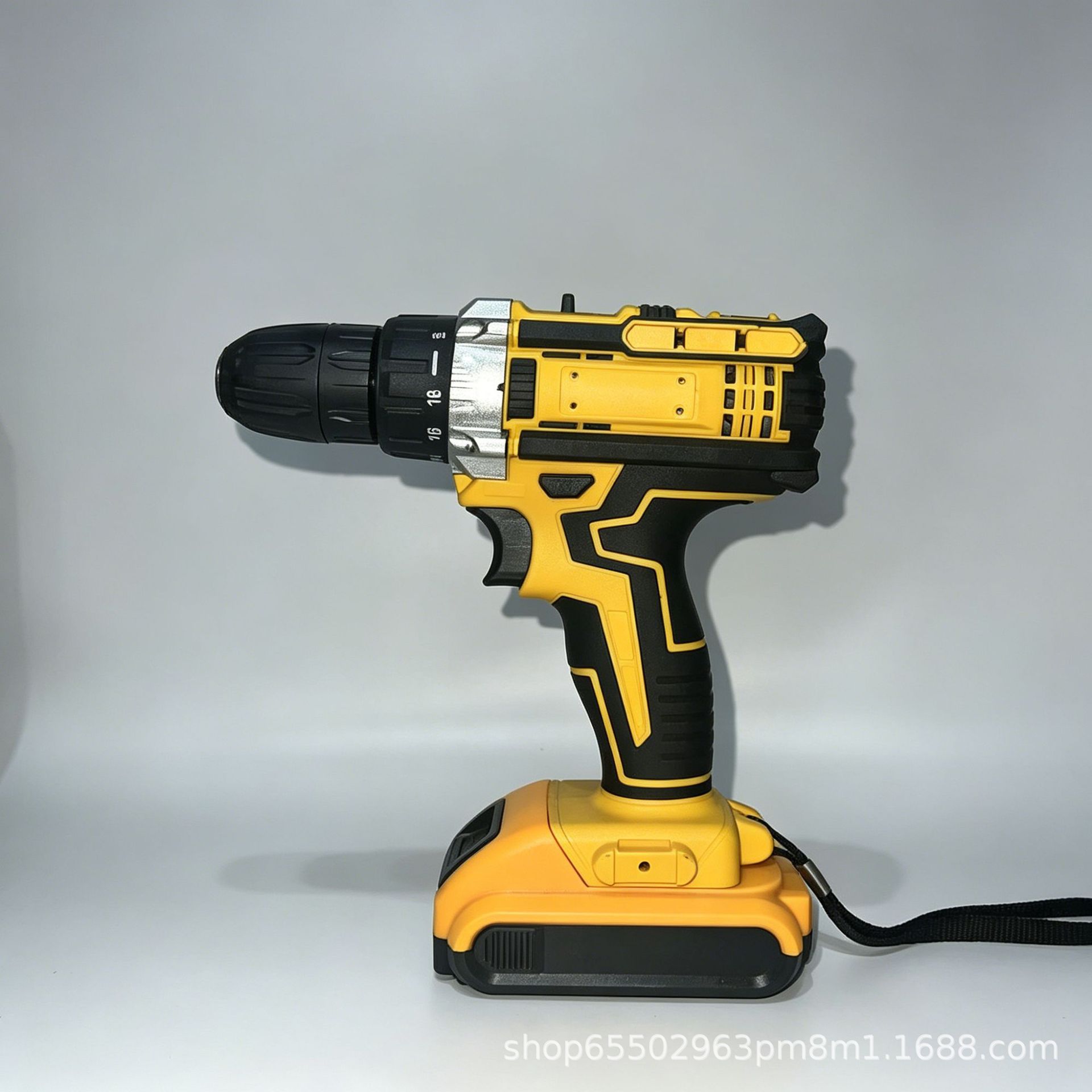 Foreign trade impact lithium electric drill 10mm rechargeable hand drill multi-functional household electric screwdriver tool set