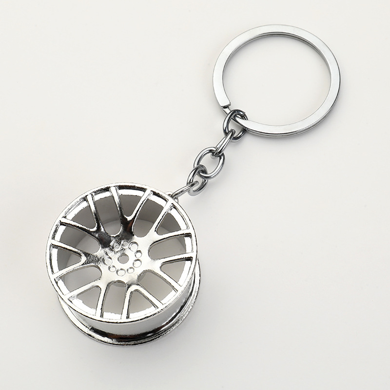Bag Pendant, Keychain Classification Direct Sales Car Modification Fittings Small Gift Men's Metal Wheel Hub Pendant Wholesale Wheel Hub Keychain
