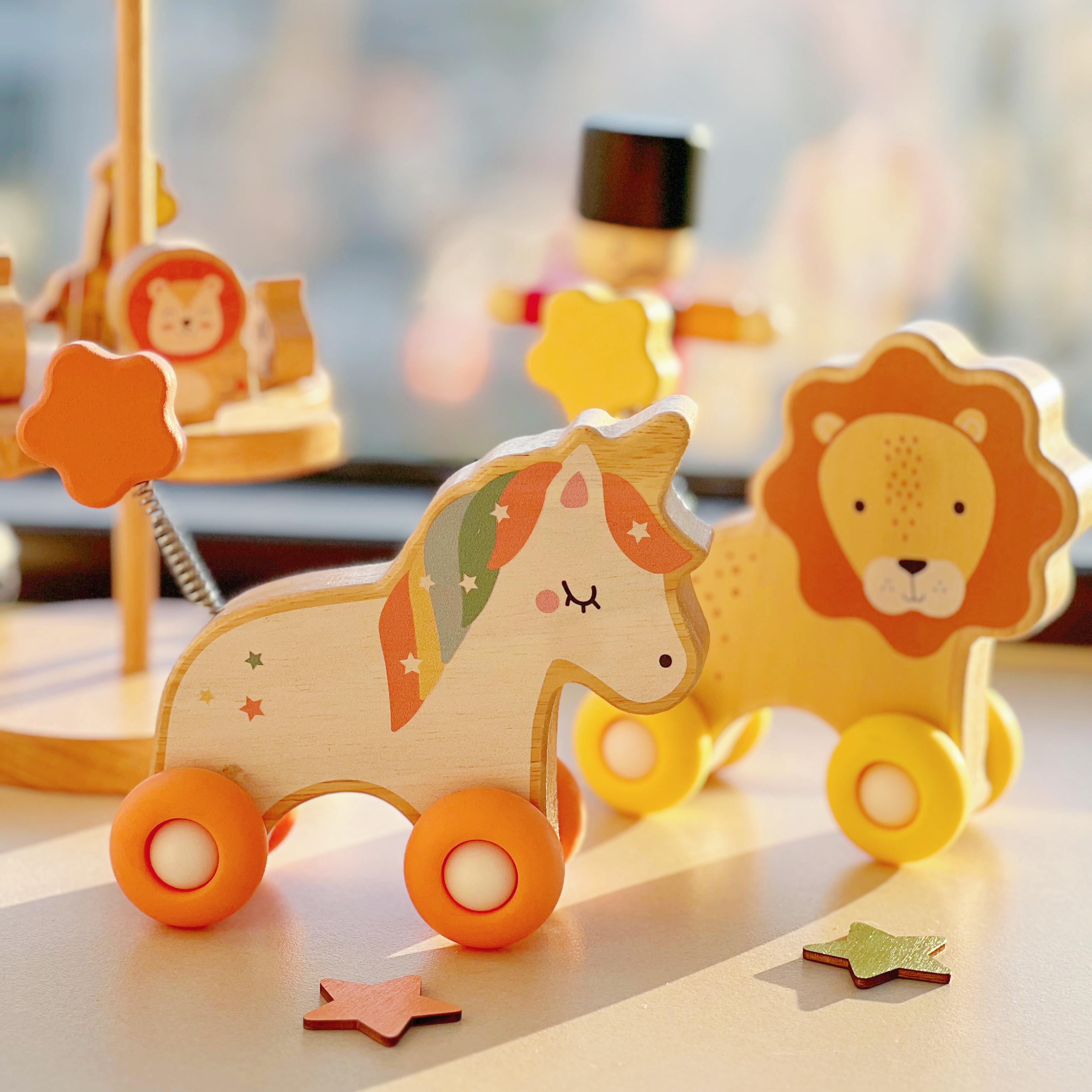 Cartoon animal coche de juguete interactivo juguetes infantiles puzzle infantil infantil educación temprana animal coche juguetes de madera image 4