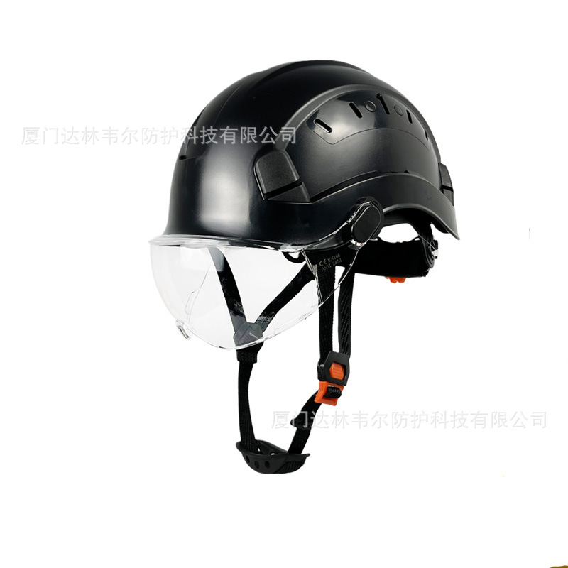 Casco de seguridad con gafas protectoras, ABS resistente, estándar nacional CE