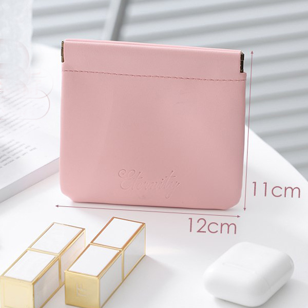 Exprimir metralla bolsa de cosméticos mini lápiz labial bolsa pu moneda monedero joyería bolsa de almacenamiento de auriculares bolsa de almacenamiento