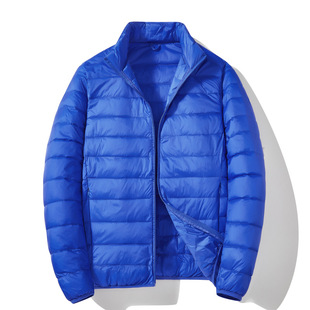 Customized Logo Thin Autumn and Winter down Jacket Running Volume Data Thin down Jacket Fashion Casual Stand Collar Feather