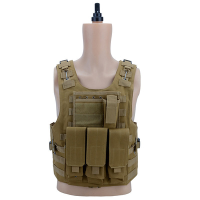 tactics camouflage Amphibious Fight Eat chicken Vest MOLLE system Tactical Vest outdoors CS Field protective clothing