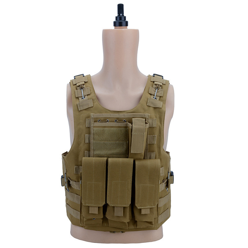 tactics camouflage Amphibious Fight Eat chicken Vest MOLLE system Tactical Vest outdoors CS Field protective clothing