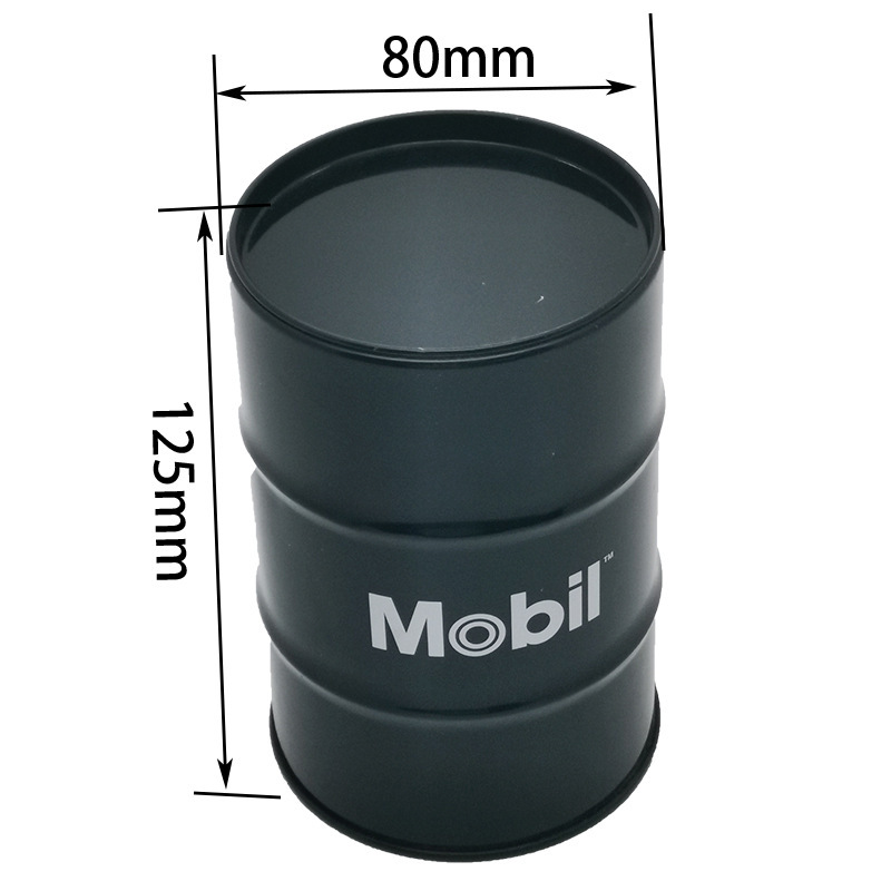 Customized Black Round Tea Can Jewelry Storage Iron Can Tea Packaging Can Food Gift Box Large Quantity and Excellent Price