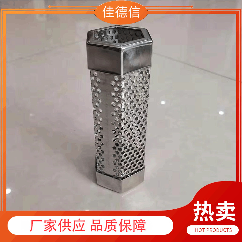 烟熏管 烤肉不锈钢烟熏管六边形吸烟管户外烧烤304熏网生烟管