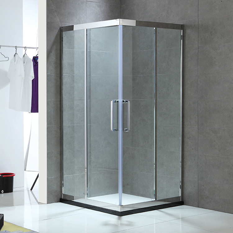 Small apartment corner 304 stainless steel bathroom glass door diagonal bath shower room bathroom screen partition room Small apartment corner 304 stainless steel bathroom glass door diagonal bath shower room bathroom screen partition room