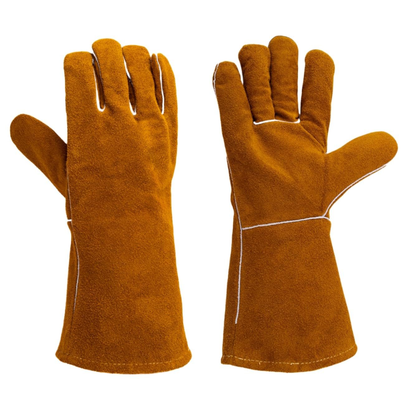 电焊手套双层加厚劳保防护焊工作业手套