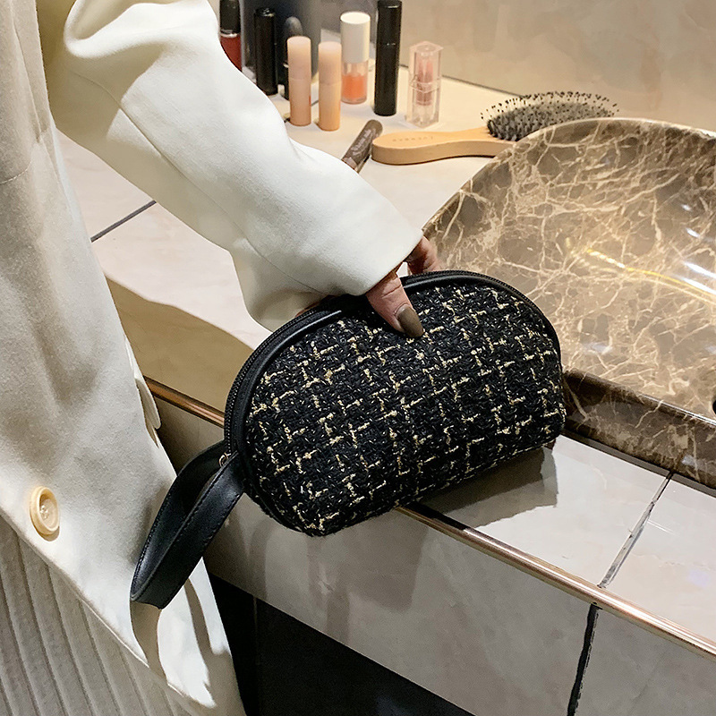 小香風化粧バッグネット赤手化粧バッグ大容量化粧品収納バッグ超火貝殻バッグ洗面バッグ|undefined
