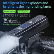 跨境新款自行车灯夜骑前灯防雨USB充电山地公路儿童单车灯骑行灯