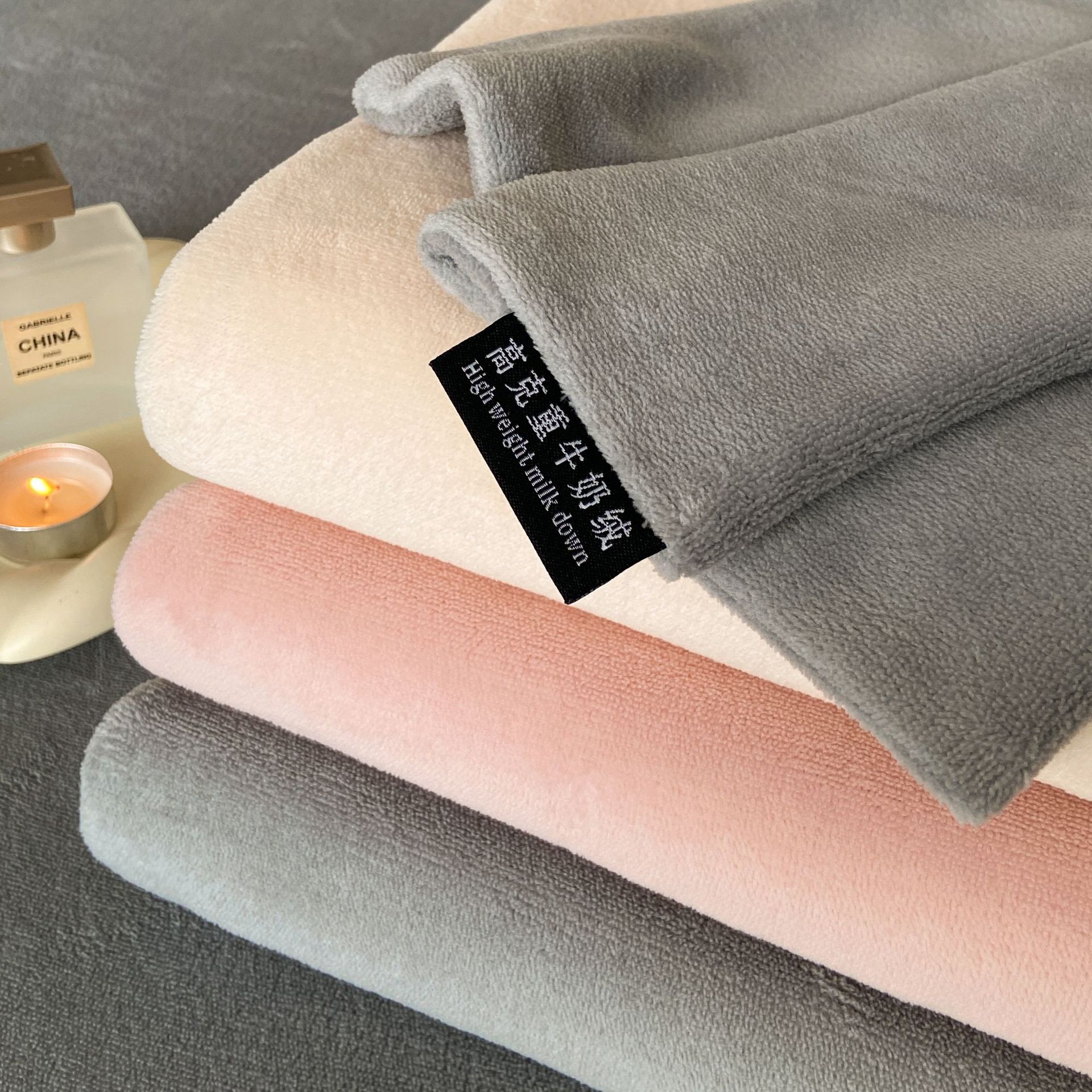 Solid color winter coral keep warm flannel sheet