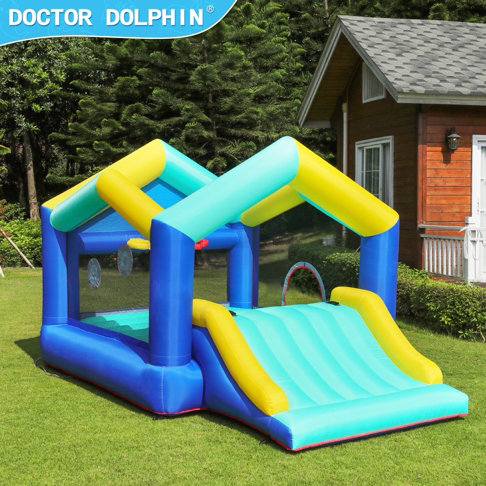 Castillo Inflable Infantil Doctor Dolphin, Tobogán Inflable Pequeño para Interiores, Trampolín, Castillo de Juegos para Niños