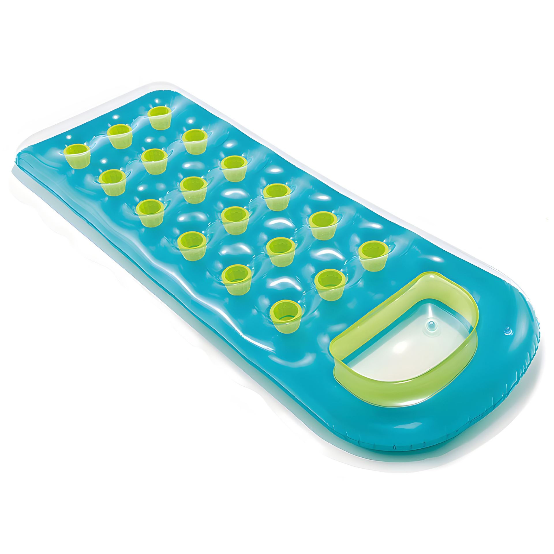Colchoneta inflable para agua, balsa flotante creativa, anillo de natación, juguete acuático, cama de agua inflable, plegable, transfronterizo