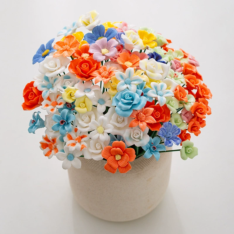 Керамические цветы ручной работы