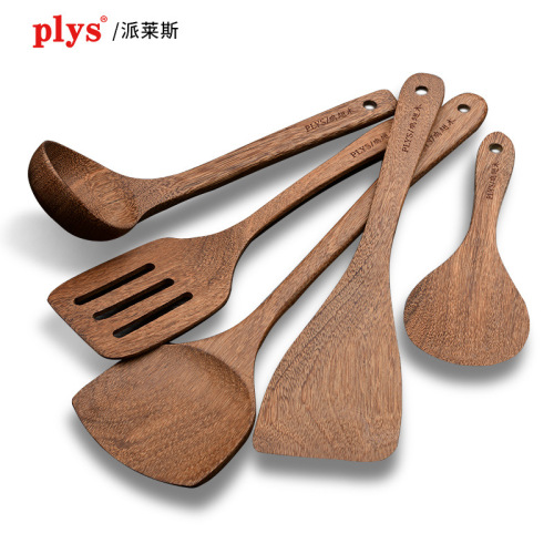 Chicken wing wood spatula household non-stick pan special kitchen utensils wooden spoon high temperature resistant cooking spatula wooden spatula