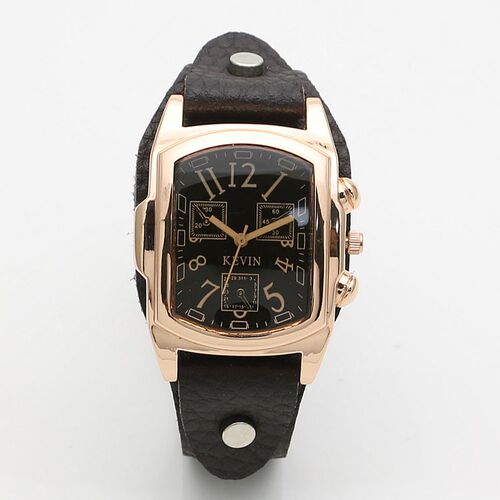 Square digital scale women's watch European and American women's retro belt watch versatile quartz watch trendy foreign trade women's watch