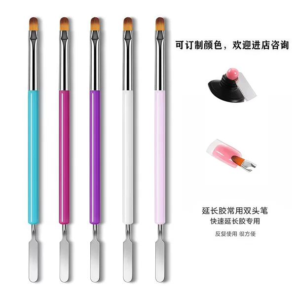 Cross-Border Nail Art Tools Multi-Functional Double-Ended Phototherapy Pen Glue Removal Pen Stirring Pen Embossing Stick Nail Tools Wholesale