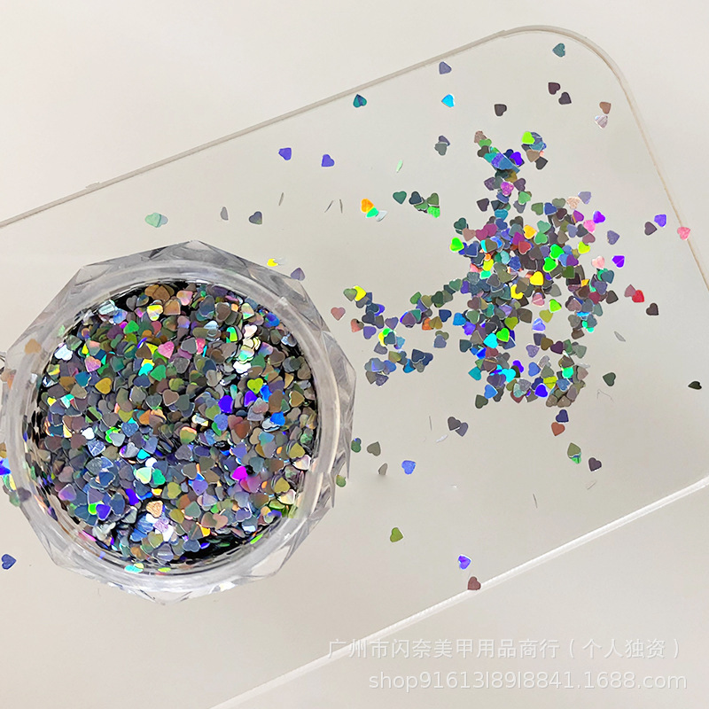 11 레이저 실버 2mm 하트