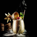 菠萝鸡尾酒杯莫斯科骡不锈钢菠萝杯金属铜杯创意个性调制鸡尾酒杯