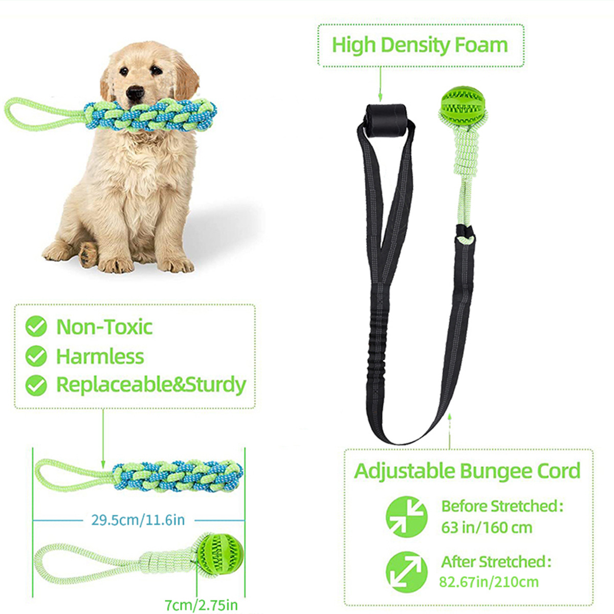 Durable Dog Rope Toy For Interactive Chewing And Teeth Cleaning_voghion.com
