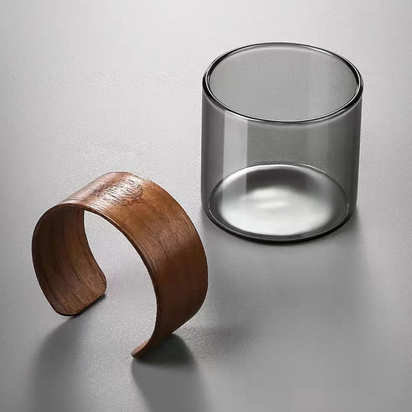 Glass men's high-end tea cup