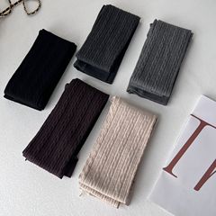 Spring and Autumn vertical ribbed crotch elastic tights for women, beautiful leg stockings with toe socks